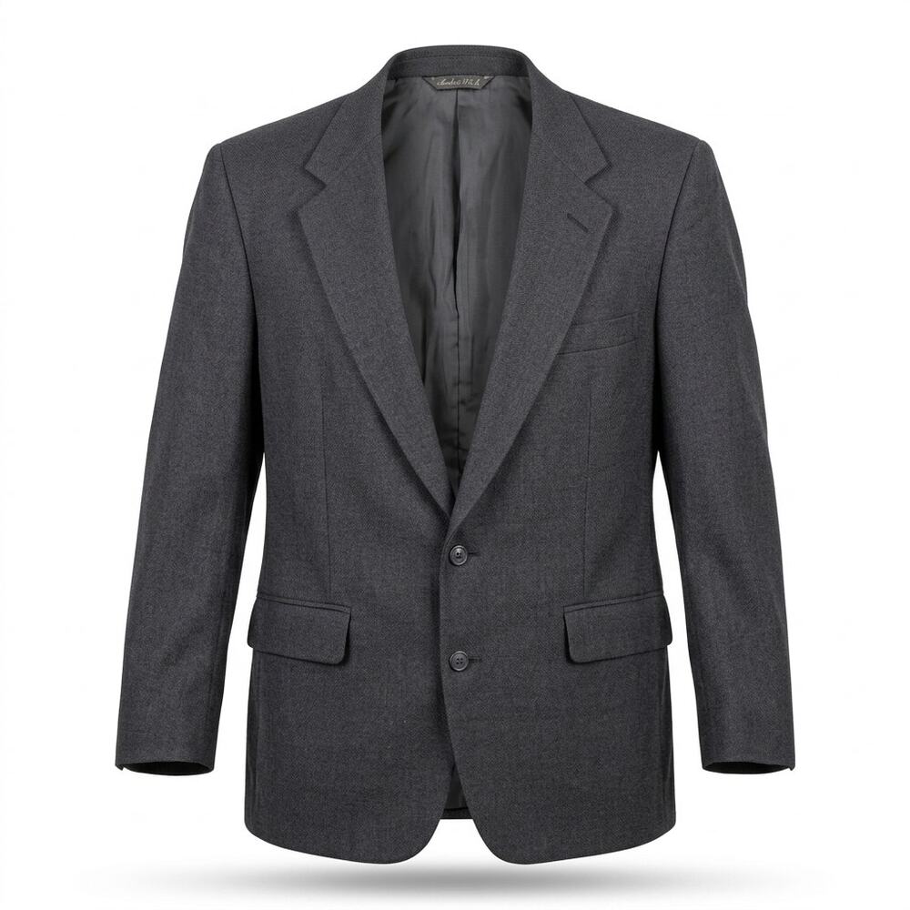 Vintage Levi's Business Class Made in USA Gray Lined Jacket Men Size 44S
